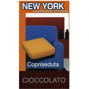 Housse de canap&eacute; New York Chocolate - Tissu extensible c&ocirc;tel&eacute; anti-boulochage - Fabriqu&eacute; en Italie housse de si&egrave;ge 1 si&egrave;ge 60x60