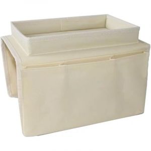 Organiseur de canap&eacute; pour accoudoir de canap&eacute;, support de t&eacute;l&eacute;commande, sac de rangement avec porte-gobelet pour tablette, t&eacute;l&eacute;phone, tablette,