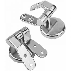 Abattant Remplacement WC Charniere Inox Charni&egrave;res pour Abattant WC,Si&egrave;ge de Toilette en Bois/Plastique