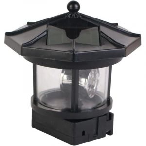 1 PC Solaire Gyrophare Lampadaire Ext&eacute;rieur Vintage Lanterne Pont Ext&eacute;rieur Lampe Renouvelable Paysage Solaire Lumi&egrave;res Tour De Phare LED e Gyrophare