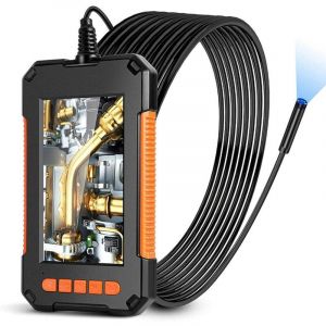 Ineasicer - 10M Endoscope Industriel, 1080P hd Pipeline Caméra Numérique, Endoscope Étanche 4.3 Pouces, vidéo d'inspection avec 8 led
