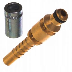 Rosfix Raccord Rapide DN6 avec Douille &ndash; Embout &agrave; Sertir pour Tuyau 6 mm Acier R&eacute;sistant compatible avec nettoyeur haute pression Nilfisk, Stihl,