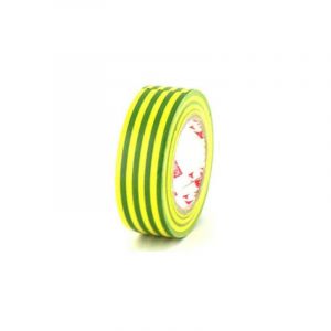 Ruban adh&eacute;sif &eacute;lectrique Scapa pvc - 19mm - 2702-19-jaune et vert