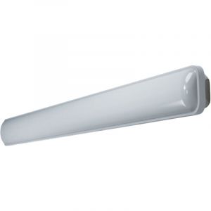 Réglette étanche Submarine, grise, 1,2M, 36W, 4000K, IP65, boîtier en polycarbonate, installation sans outil, 3000 lm, étanche à la poussière et aux
