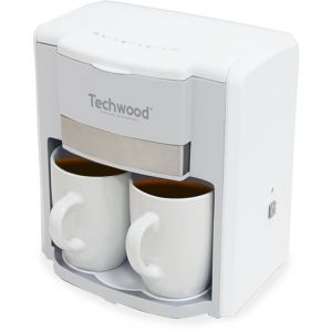 Cafeti&egrave;re 2 Tasses Duo Techwood TCA-202 Coloris Blanc