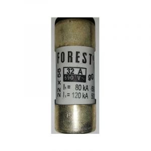 Fusible 32A 22,2x58mm avec percuteur - Forest