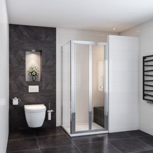 Oc&eacute;an Cabine Douche Pliante 90x70x185cm Porte De Douche Pliante Et Paroi Lat&eacute;rale