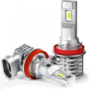 Ampoule H11/H8/H9 LED, 6500K Blanc pour Voiture 12V-24V d'ampoule Phare Kit de Remplacement. (2 Pcs)