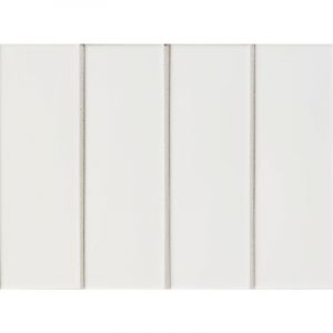 Carrelage gr&egrave;s c&eacute;rame SWEETY Plano (lisse) - 15x5cm Alabastro &ndash; mat - - bo&icirc;te de m2