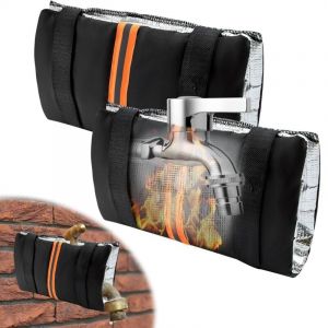 Housse antigel d'hiver en 2 pièces pour robinet, housse isolante antigel pour tuyau d'eau extérieur, housse antigel pour robinet de jardin intérieur