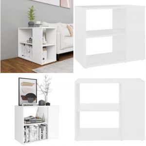 Vidaxl - Armoire lat&eacute;rale Blanc 60x30x50 cm Agglom&eacute;r&eacute; - Meuble De Rangement - Buffet - Meuble tv - Armoire Blanche - Commode - Home & Living