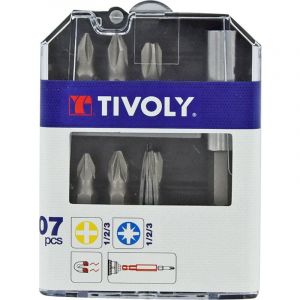 Coffret 7pcs embouts ph pz + pe - Tivoly