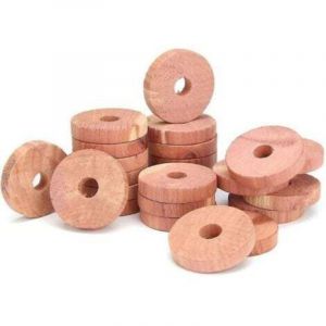Dpzo - 30x Anti-mites organique naturel en bois de cèdre, anti-mites efficace pour les armoires, produit 100% naturel - Mites sans produits chimiques