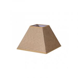 Abat-jour pyramide divos e27 marron 40dx18dx28h saco-yute