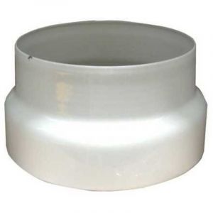 Réduction Pour Tuyaux De Poêle Émaillé Blanc 12-8