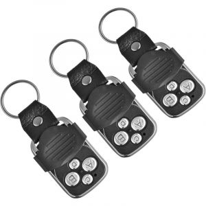 Telecommande Universelle Portail, 3pcs Télécommande Porte Clés Universel sans Fil Voiture, Programmables Codification pour Portail Automatique Large