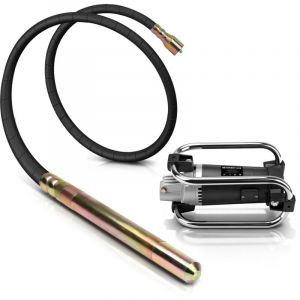 4M-50mm Vibreur &agrave; B&eacute;ton 3200W 6800U/min Moteur Puissant - Mains Libres, Aiguille Vibrante, Vibrateur de B&eacute;ton &eacute;lectrique, Vibreur &agrave; Main Bo&icirc;tier en