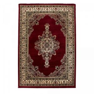 Dezenco - Tapis orient 80x150 rouge rectangle motifs orientaux bisko 2
