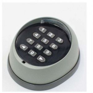 ALOVEZ Clavier en m&eacute;tal pour ouvre-porte, clavier &agrave; code roulant 433 MHz, clavier de contr&ocirc;le d'acc&egrave;s pour porte de garage de haute qualit&eacute;, noir et