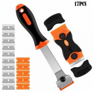 Grattoir plaque vitroc&eacute;ramique,grattoir vitre,pour Vitroc&eacute;ramique, Plaque &agrave; Induction, Voiture, Verre, Miroir, Autocollant, Nettoyage((Plastique)