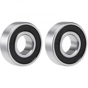 Largeight - jamais utilisé]- Set of 2 Double Sided Rubber Sealed Deep Groove Steel Ball Bearings 6202-2rs 15x35x11mm