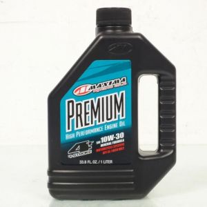 Huile moteur min&eacute;ral 1L Maxima 10W30 pour moto 4 temps 10W-30 API