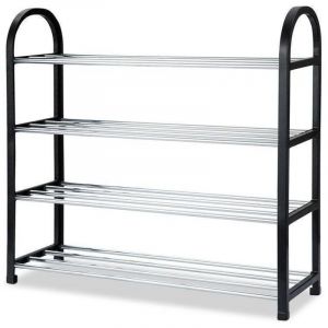 Rangement chaussure, &eacute;tag&egrave;re &agrave; chaussure de la tour de rangement du Cabinet Organisateur En Plastique Aluminium M&eacute;tal DIY Maison Chaussures &Eacute;tag&egrave;re