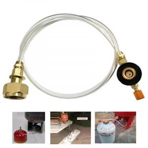 Valve de remplissage de gaz pour r&eacute;chaud de camping, adaptateur de remplissage de gaz, raccord de r&eacute;servoir, tuyau de raccordement