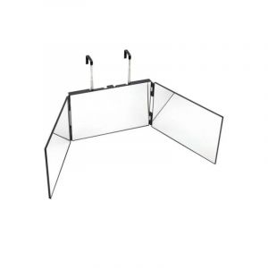 Vicmhuang - Miroir 3 faces pliable Miroir 360 degrà Coiffure Homme Noir Sans led