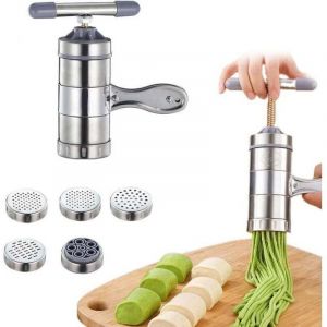 Machine &agrave; p&acirc;tes, machine &agrave; p&acirc;tes manuelle en acier inoxydable, machine &agrave; p&acirc;tes portable, machine &agrave; p&acirc;tes pour p&acirc;tes fra&icirc;ches, adapt&eacute;e &agrave; la maison ou