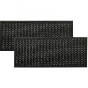 vhbw 2x Filtre &agrave; charbon actif remplacement pour Rowenta XD6066, XD6061F0, XD6061 pour purificateur d'air - Filtre &agrave; air noir