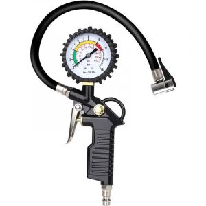 Erhope - Manometre Pression Pneu, Numérique Manomètre Pneu, Pistolet de Gonflage Manomètre -