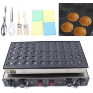 Senderpick &ndash; Gaufrier professionnel 50 trous &ndash; Temp&eacute;rature 50-300℃ &ndash; Mat&eacute;riaux en fonte d'aluminium et acier inoxydable &ndash; 220V 850W