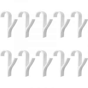 10 pi&egrave;ces Crochet Radiateur, Crochet pour Radiateurs plastique Blanc,Crochet radiateur s&egrave;che serviette, Accroche Serviette Salle de Bain, Crochet