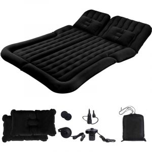 Wolketon Matelas Gonflable Voiture - Pour SUV et camping - Matelas gonflables Portable pour Voiture - Gonflable pliable - avec pompe et 2 oreillers