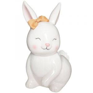 Tirelire dolomite Lapin 22 cm