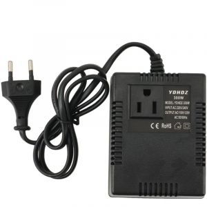 Convertisseur de Tension 300W Transformateur 220V &agrave; 110V Transformateur Abaisseur Convertisseur de Tension Adaptateur de Voyage Prise Europ&eacute;Enne
