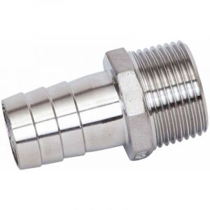 Raccord cannel&eacute; en inox M1" - &oslash;25 mm