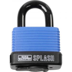 Burg W&auml;chter Splash 470 45 Blue sb Cadenas bleu-noir avec serrure &agrave; cl&eacute;