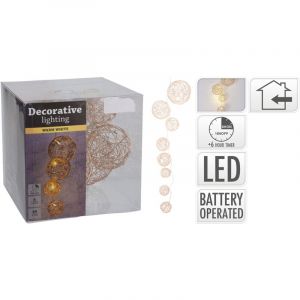 Basics - Versand-Richter Guirlande de Lights led Lifetime Balls White Warm 90 cm