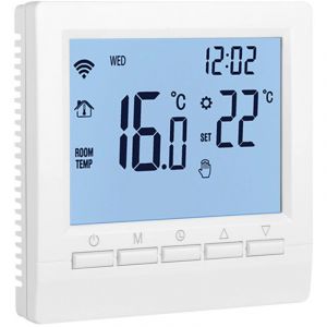 Thermostat radiateur &eacute;lectrique 230V CONENTOOL, 16A Thermostat num&eacute;rique chauffage avec programmation 6 jours ouvrables et 2 p&eacute;riodes week-ends,