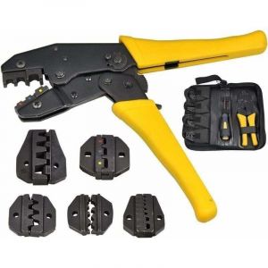 Pince Sertir Cosse &Eacute;lectrique: 5 en 1 Pince &agrave; Sertir Cosses &Eacute;lectriques Embout de Cable Kit Outillage Electricien pour Connecteur Isol&eacute; avec Sac