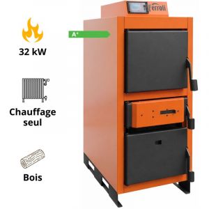 Chaudi&egrave;re bois &agrave; gaz&eacute;ification CGF PRO 32 kW Ferroli