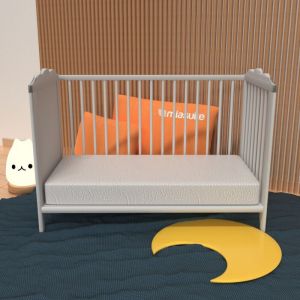Miasuite - Matelas 55x120 pour lit bebè, hauteur 14 cm - Déhoussable Sim