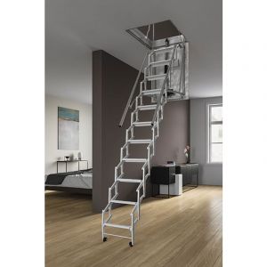 Matisère - Escalier escamotable électrique: ouverture du plafond de 80x130cm - ELEC80/130-350