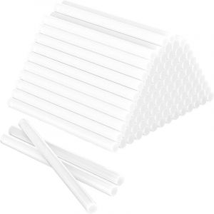 100 pi&egrave;ces Colle Chaude 7 x 100 mm, B&acirc;ton de Colle Transparents Universels pour Pistolet &agrave; Colle Chaude, B&acirc;tonnets de Colle Chaude S&eacute;chage Rapide
