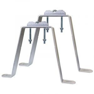 fixation murale petit mod&egrave;le en acier d&eacute;port de 25cm x2