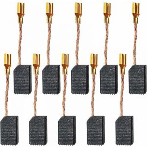 10 Pi&egrave;ces Balais de Charbon Accessoires pour Outils &Eacute;lectriques Balai de Charbon pour Meuleuse d'Angle &Eacute;lectrique (15 x 8 x 5mm),T-Audace