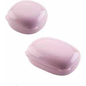 Jalleria - Boite a Savon Lot de 2 Boite Savon Voyage Porte Savon avec Couvercle Porte Savon Etanche et Scell&eacute; Boite pour Savon Bo&icirc;tes &agrave; Savon de