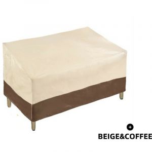 Ahlsen Housse de canapé 2 places robuste pour banc de terrasse, housse de canapé d'extérieur imperméable, housses de meubles de jardin avec grille